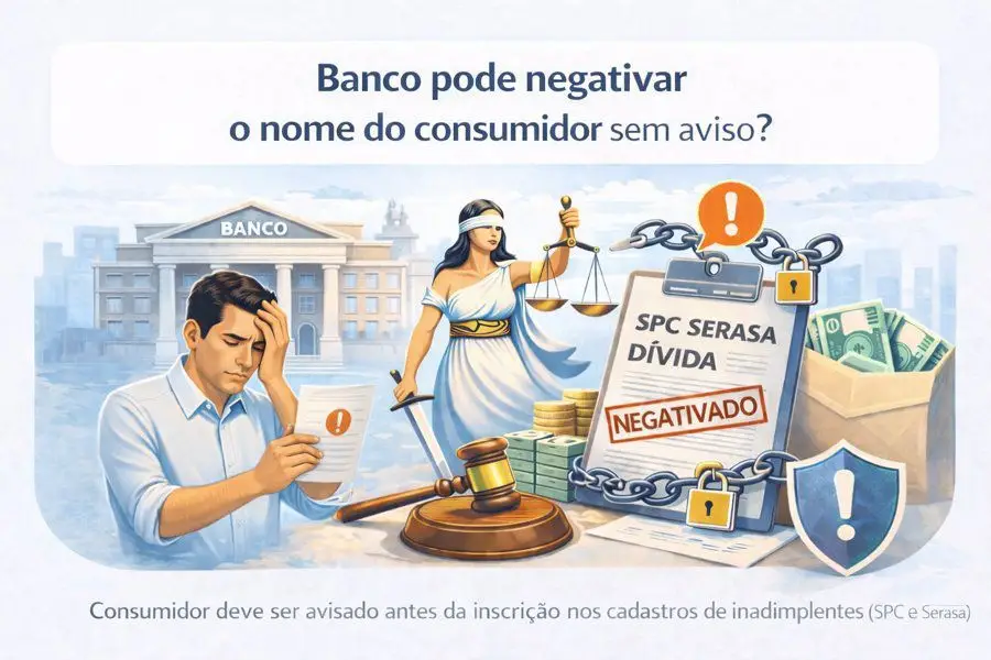 Banco pode negativar o nome do consumidor sem aviso prévio?