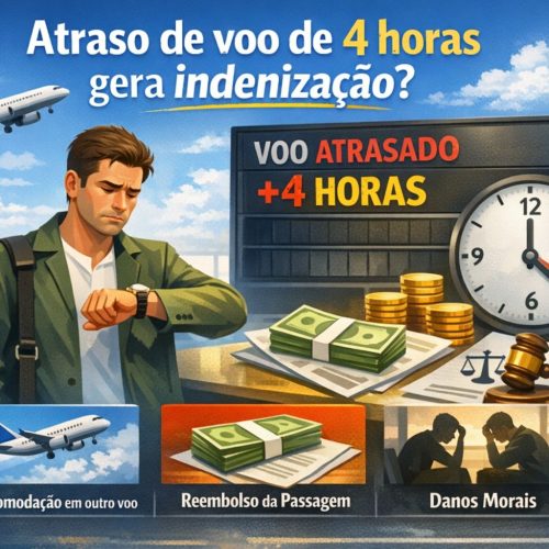 Atraso de voo de 4 horas gera indenização?