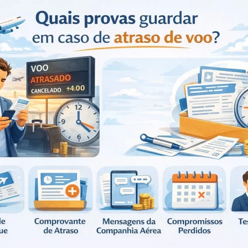 Quais provas guardar em caso de atraso de voo?